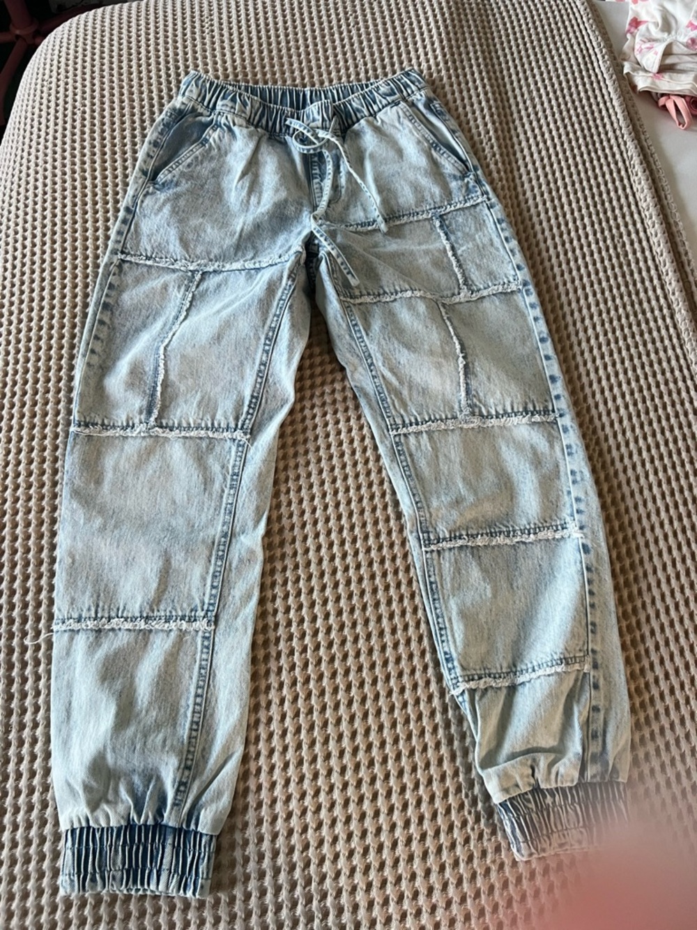 Indigo Rein Light Blue Denim Joggers